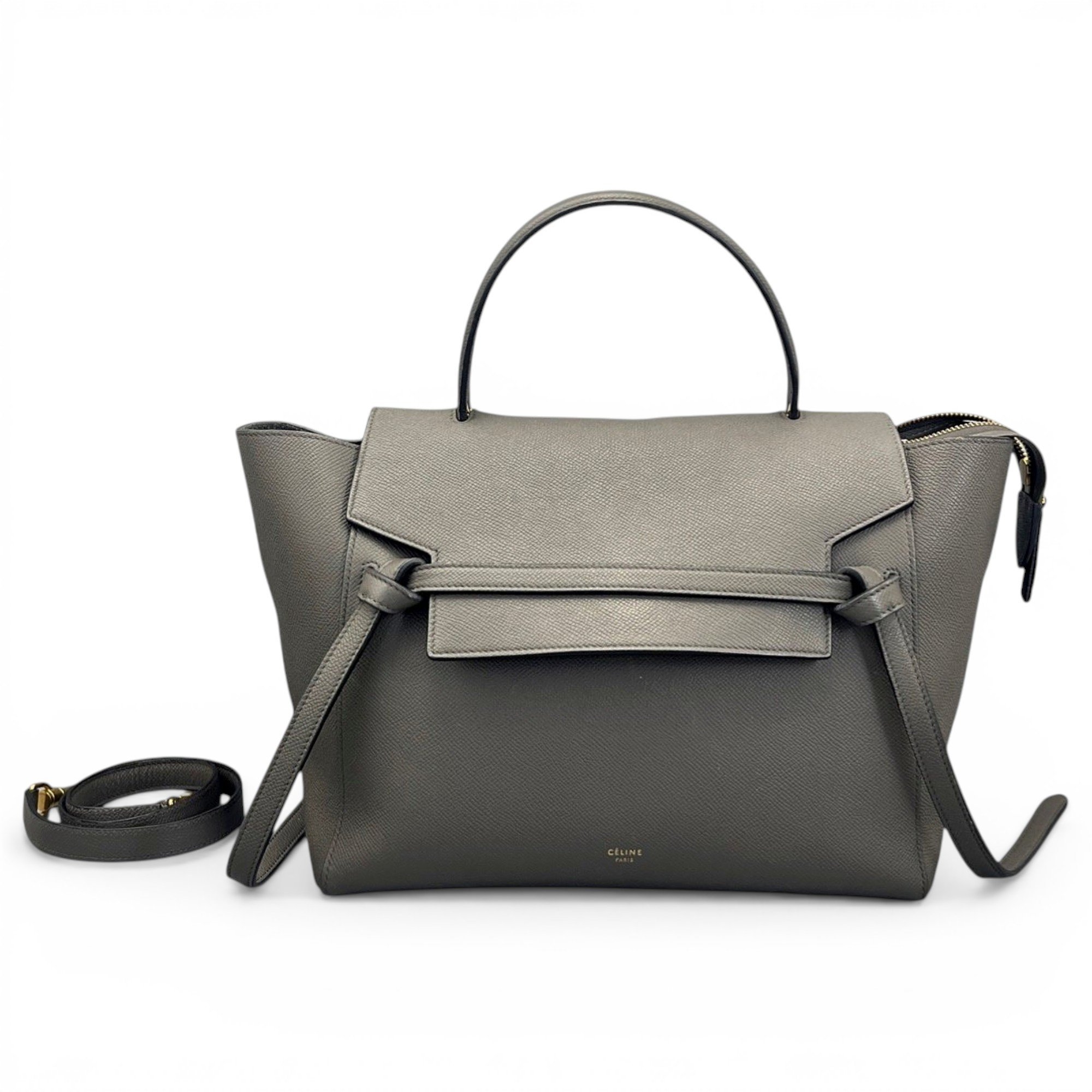 Belt leather handbag