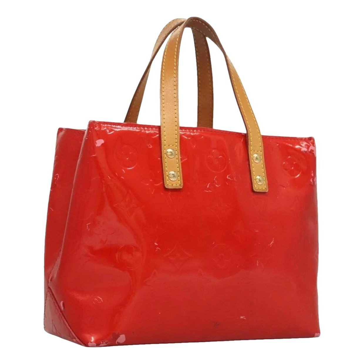 Patent leather handbag