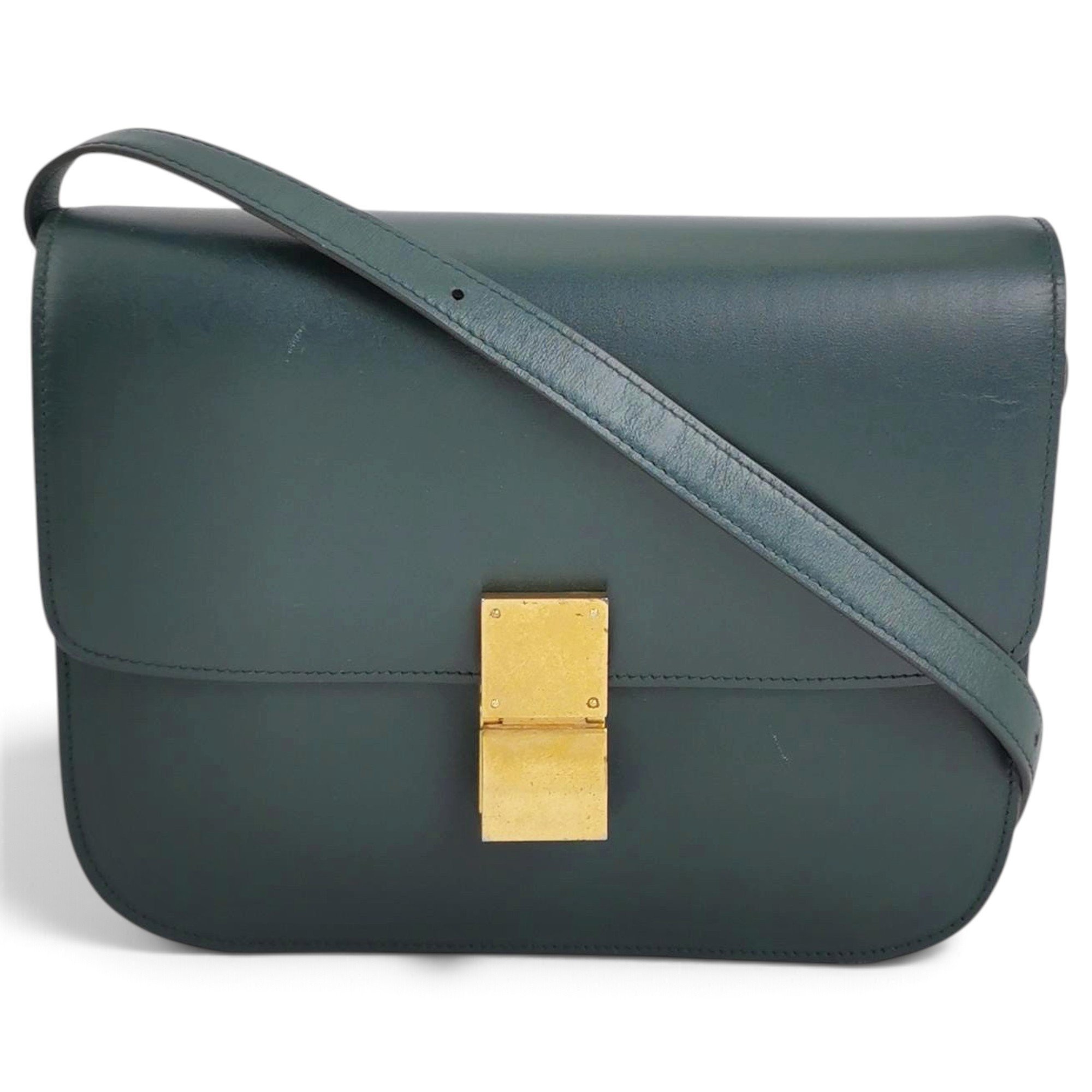 Classic leather crossbody bag