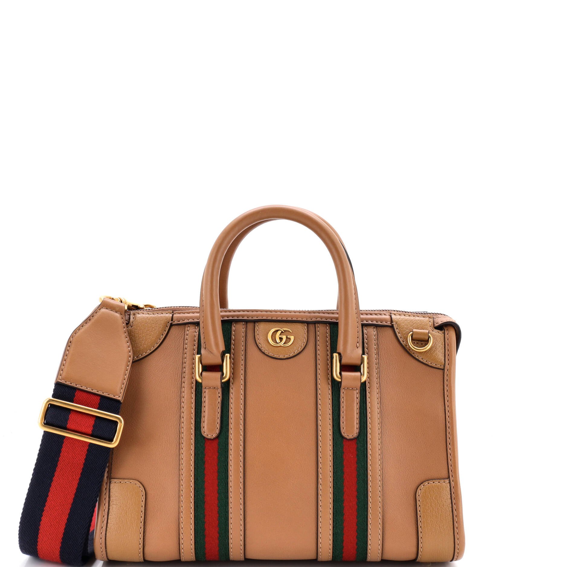 Gucci Bauletto Top Handle Bag Leather Small