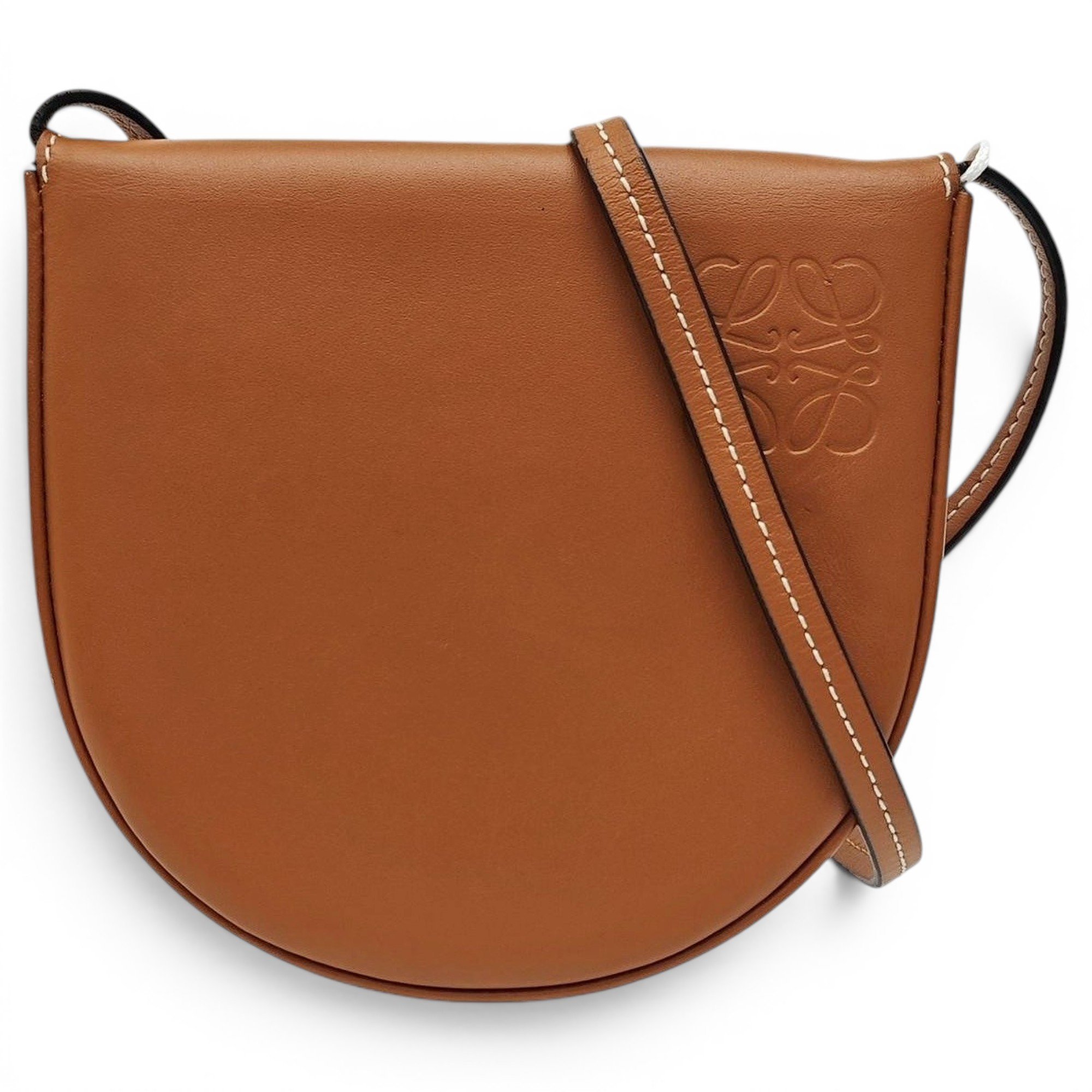 Heel leather handbag
