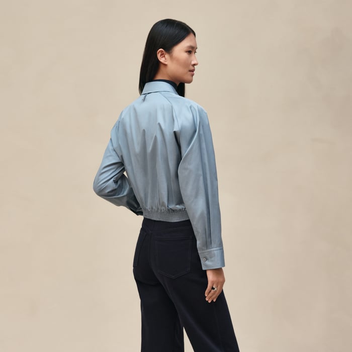 Bleu Adriatique Shirt Jacket