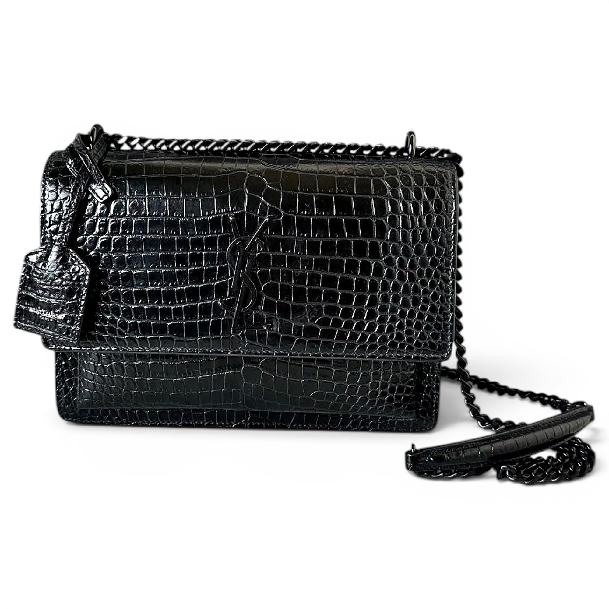 Sunset leather crossbody bag