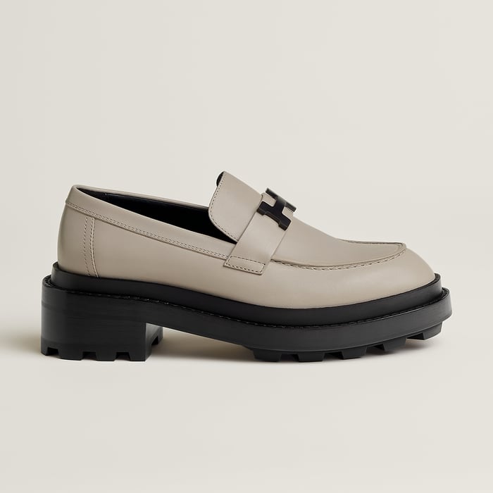 Beige Galet Louvre Loafer