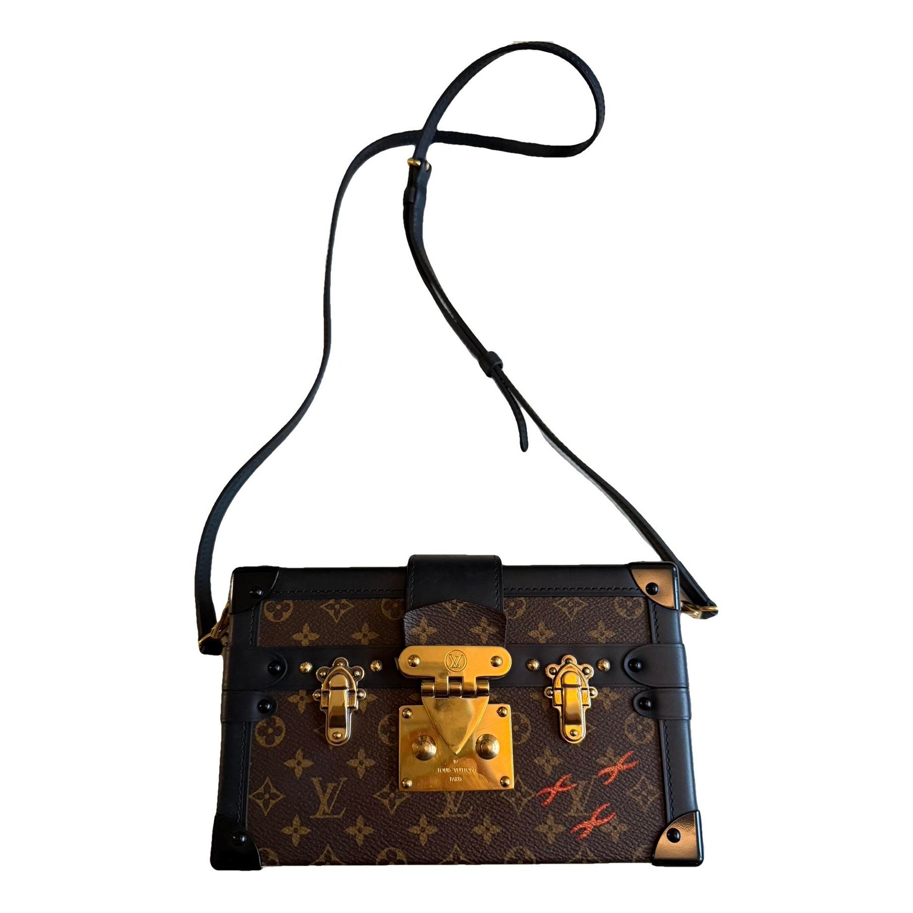 Petite Malle leather handbag