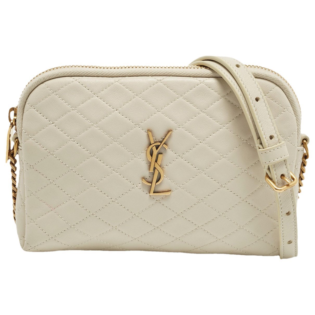 Leather clutch bag