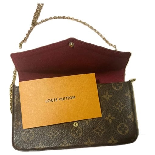 Leather clutch bag