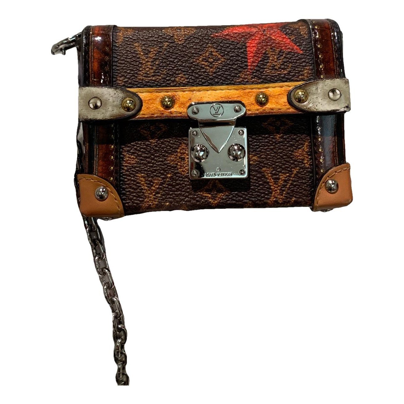 Pochette Trunk leather handbag