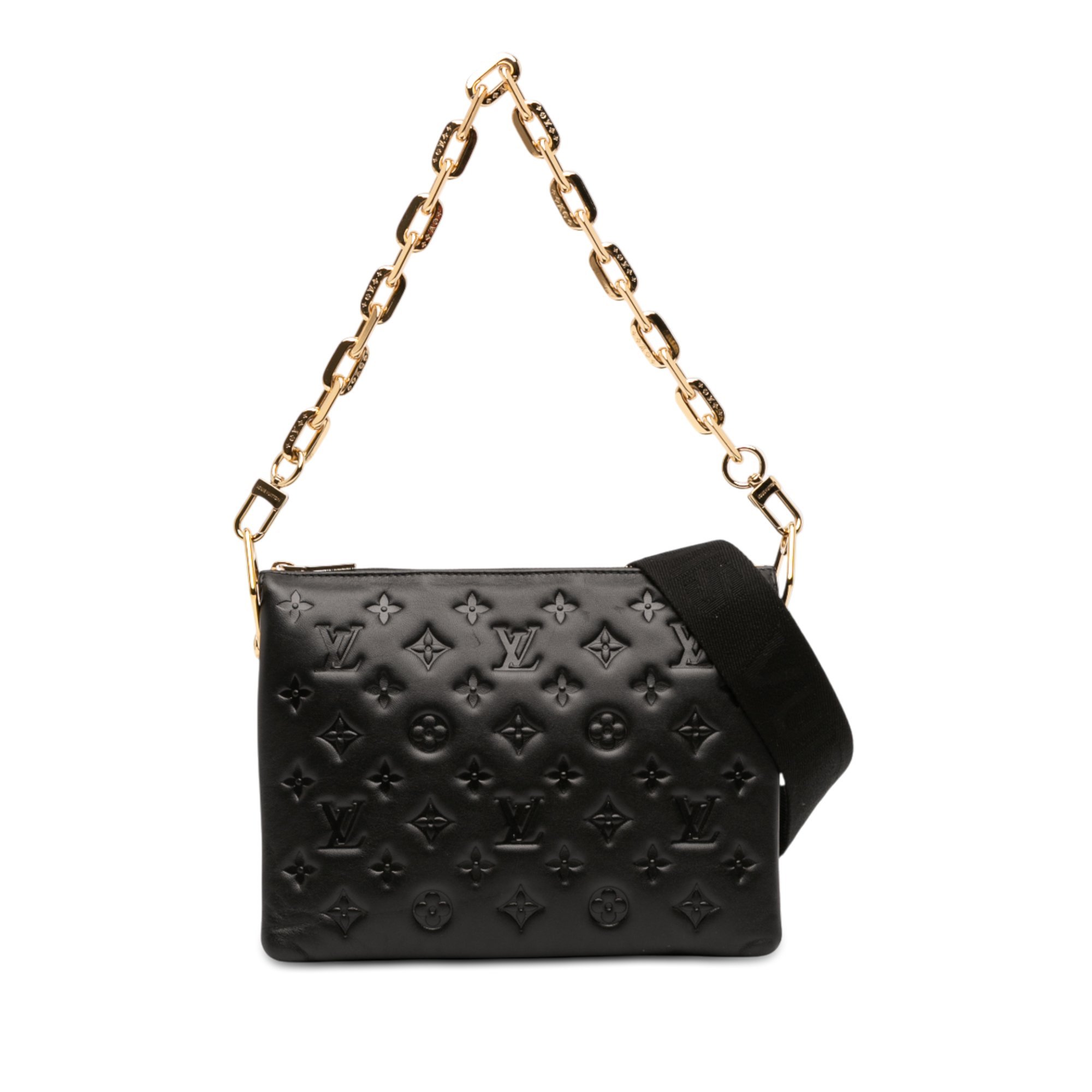 Coussin leather handbag