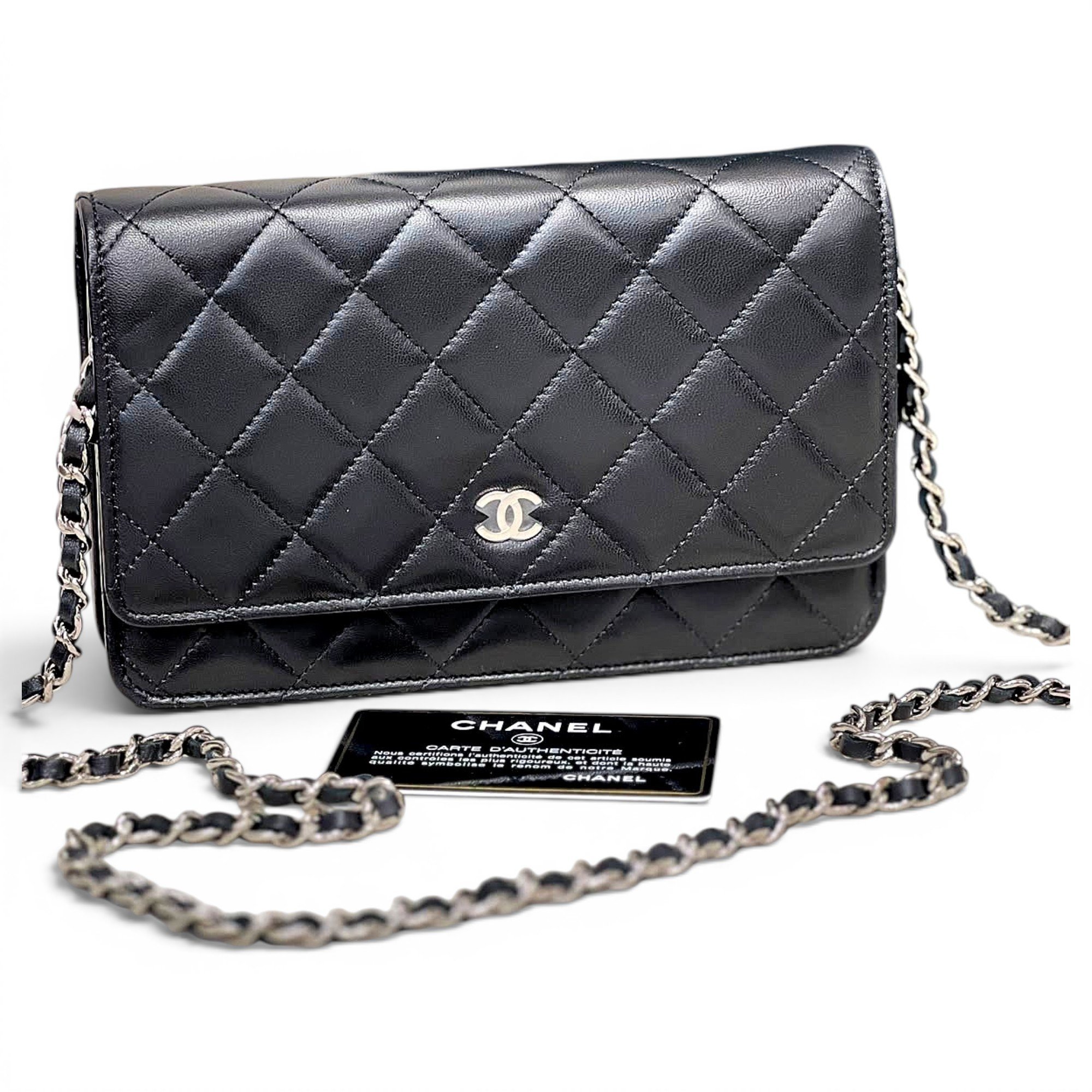 Wallet On Chain Timeless/Classique leather handbag