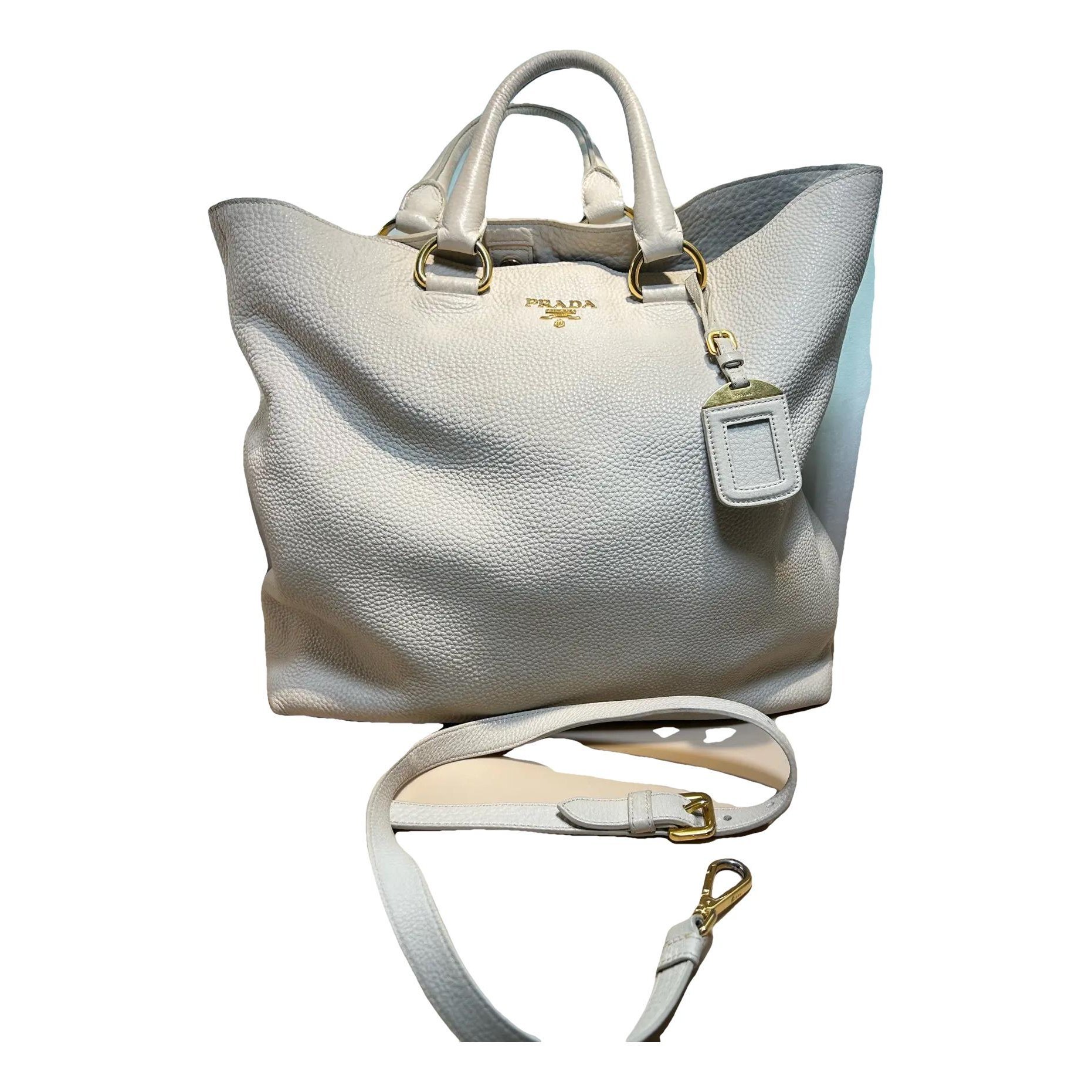 Duet leather handbag