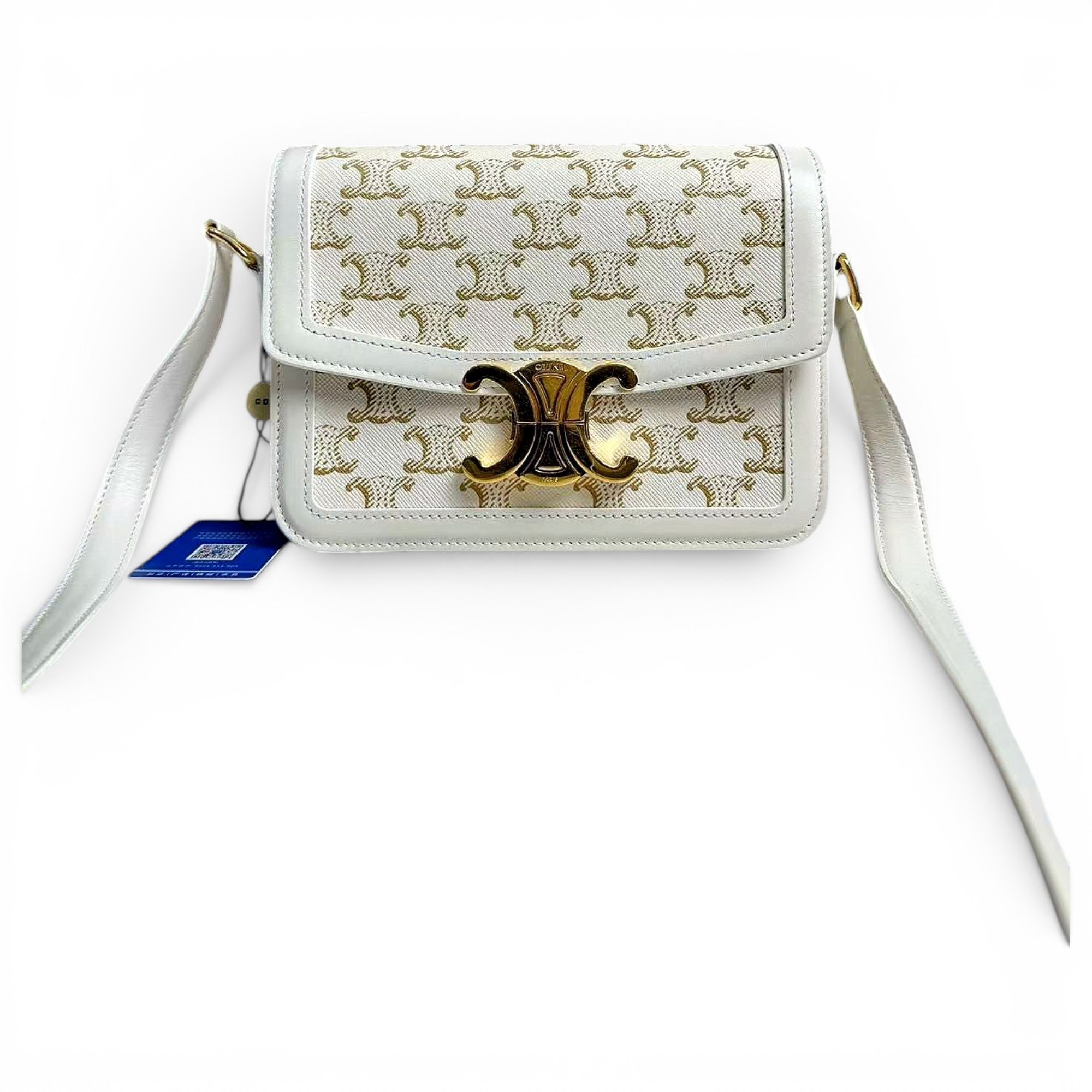 Triomphe leather handbag