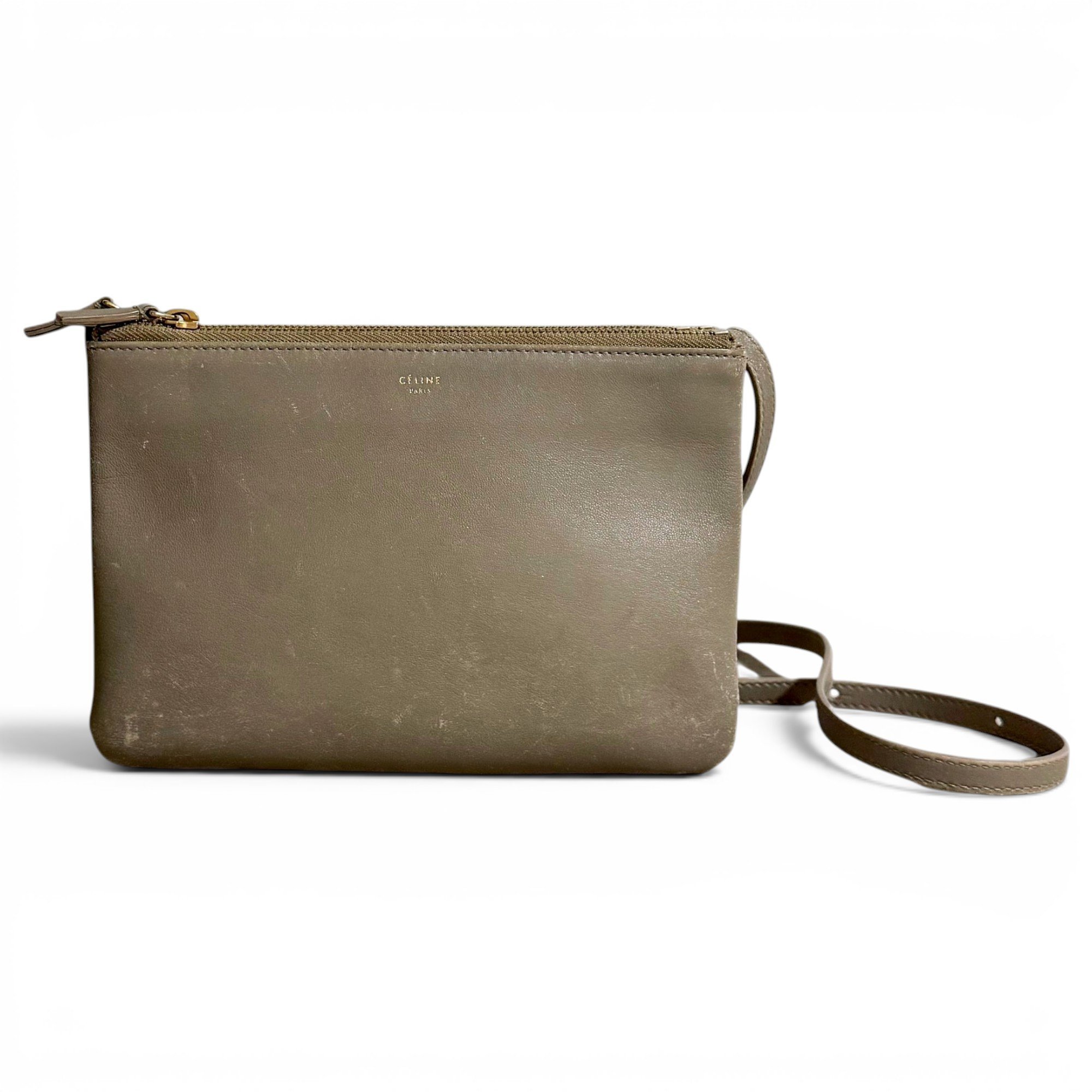 Trio leather crossbody bag