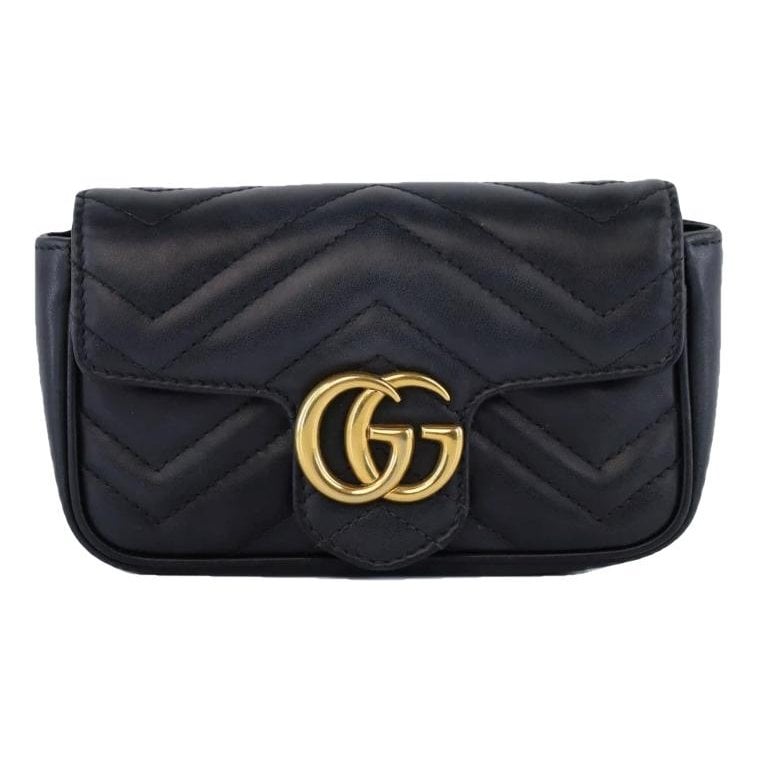 Pearly GG Marmont Flap leather handbag