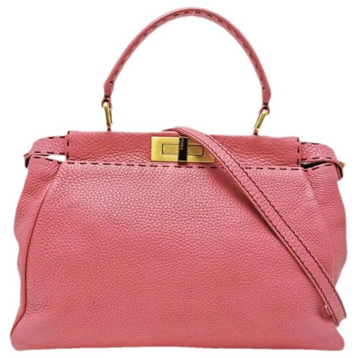 Peekaboo leather handbag
