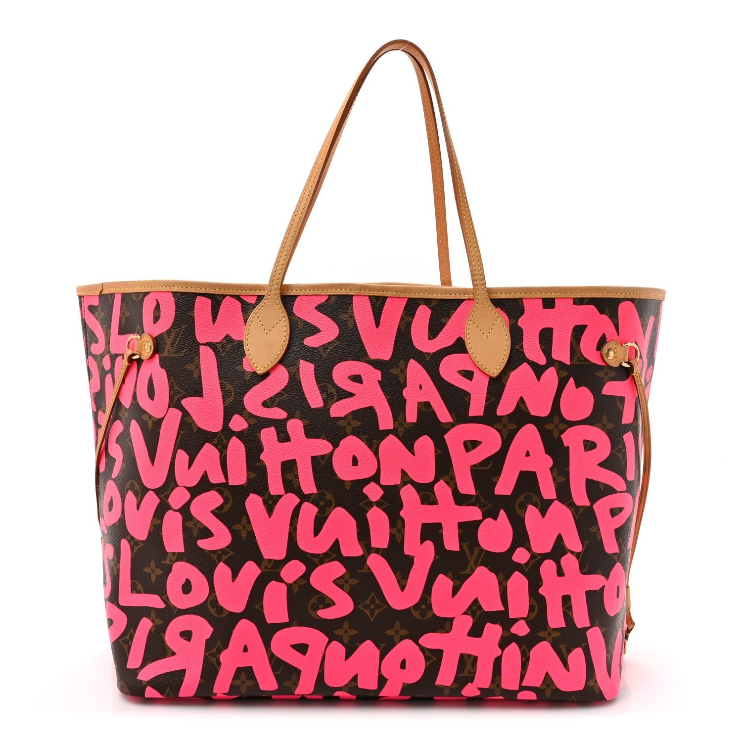 Louis Vuitton Monogram Graffiti Neverfull GM Fuchsia