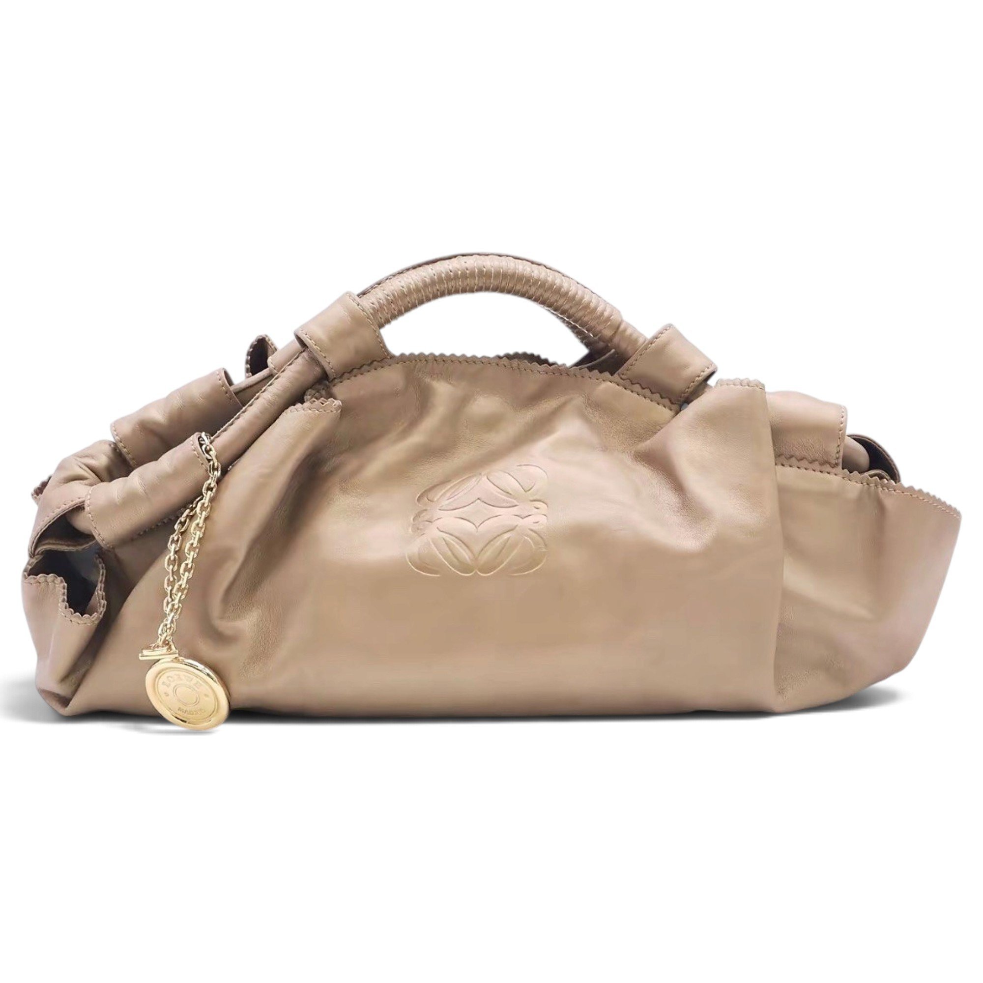 Anagram leather handbag