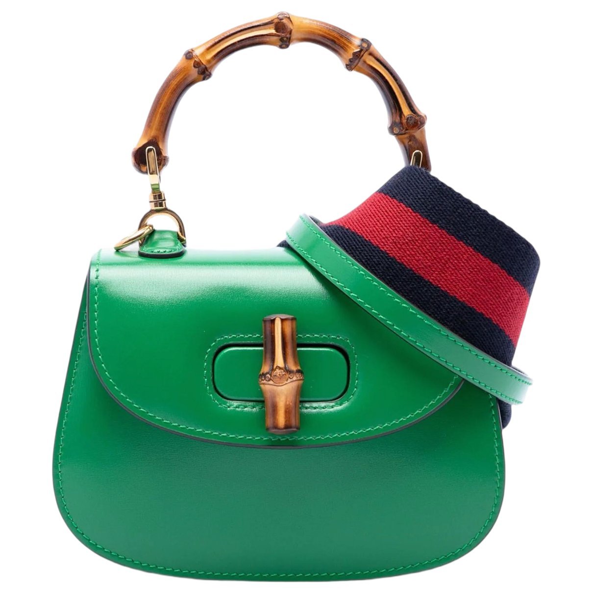 Bamboo leather handbag