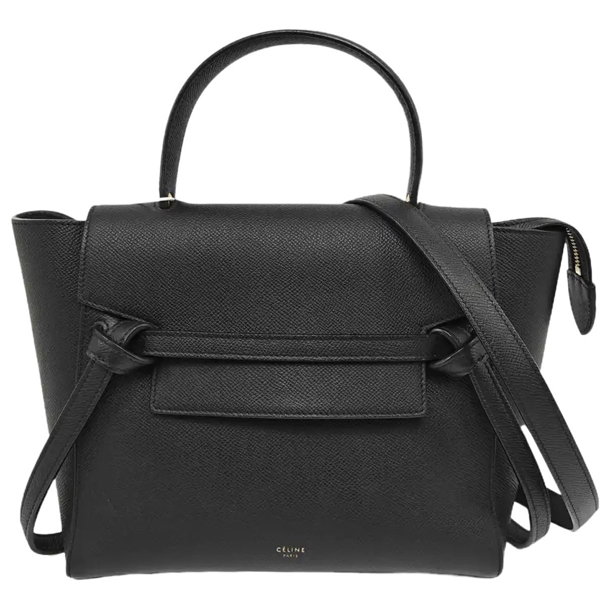 Belt leather crossbody bag