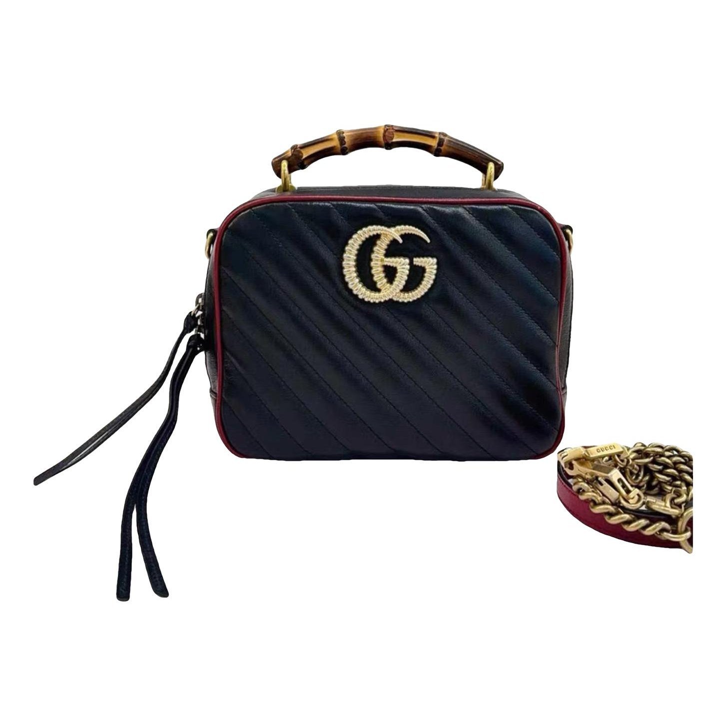 GG Marmont Flap leather crossbody bag