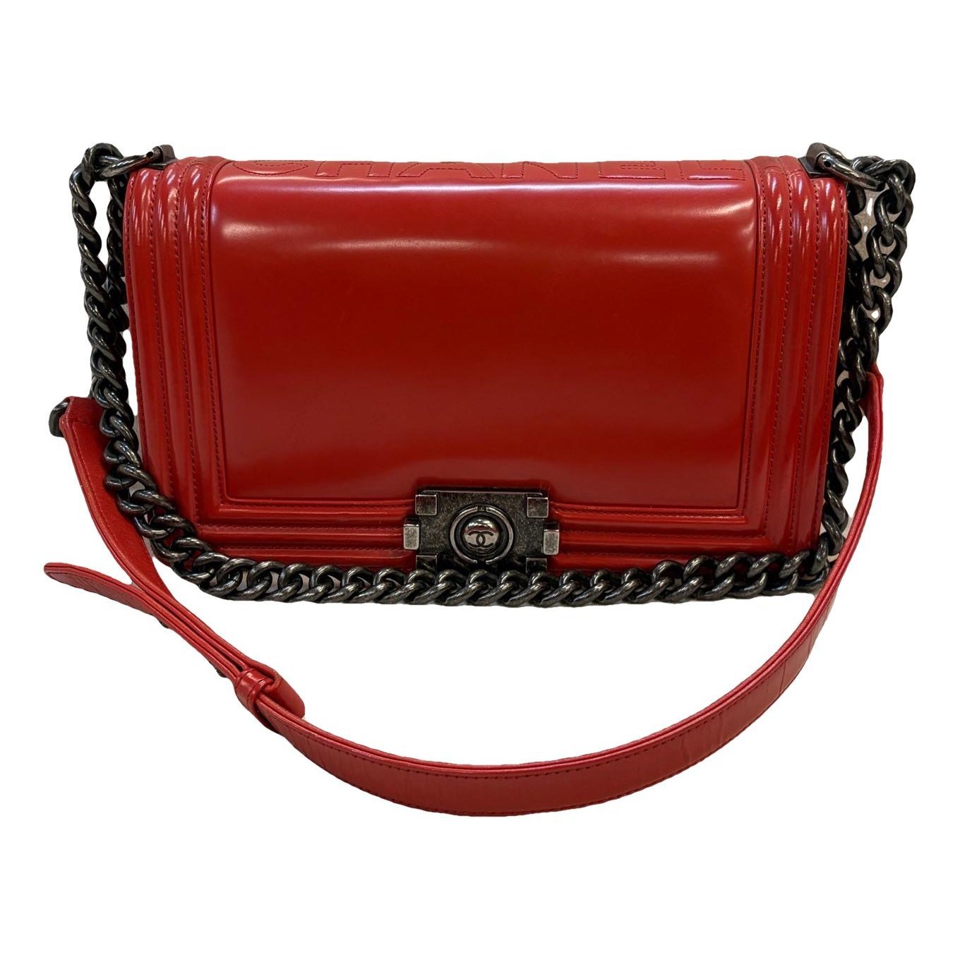 Boy patent leather handbag