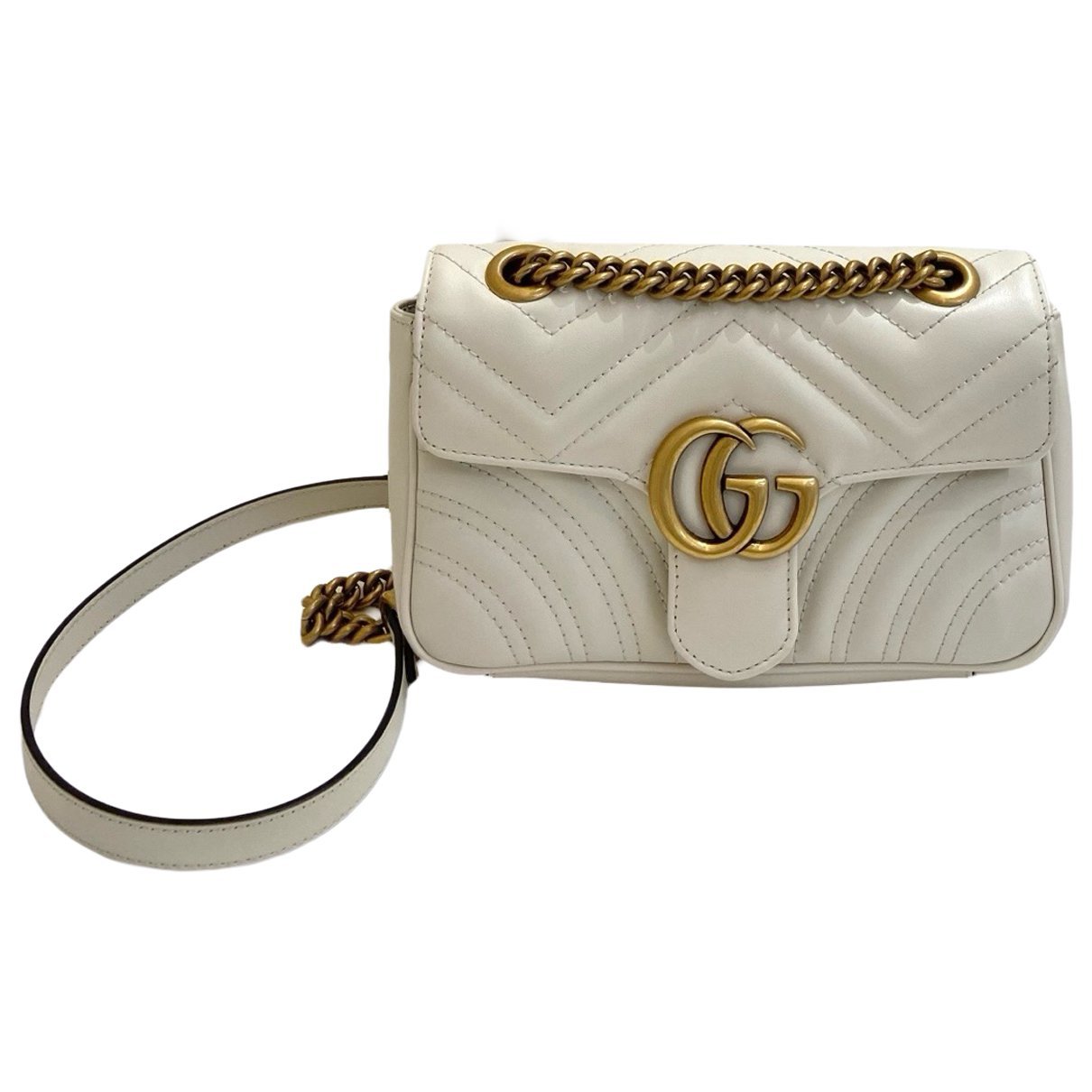 GG Marmont Flap leather crossbody bag