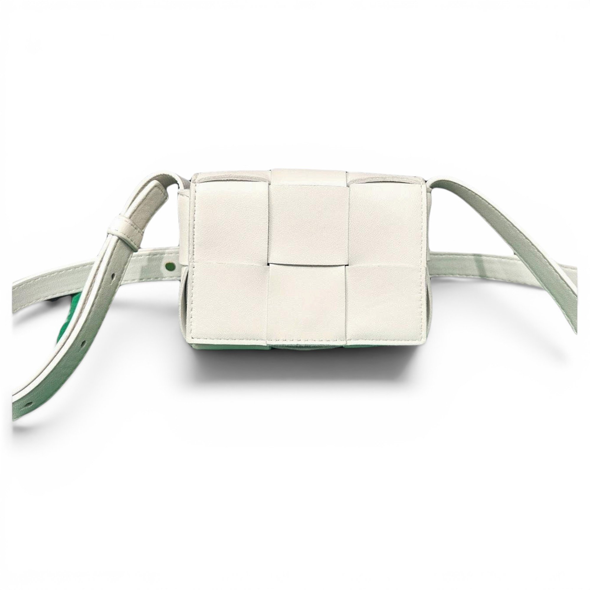 Cassette leather handbag