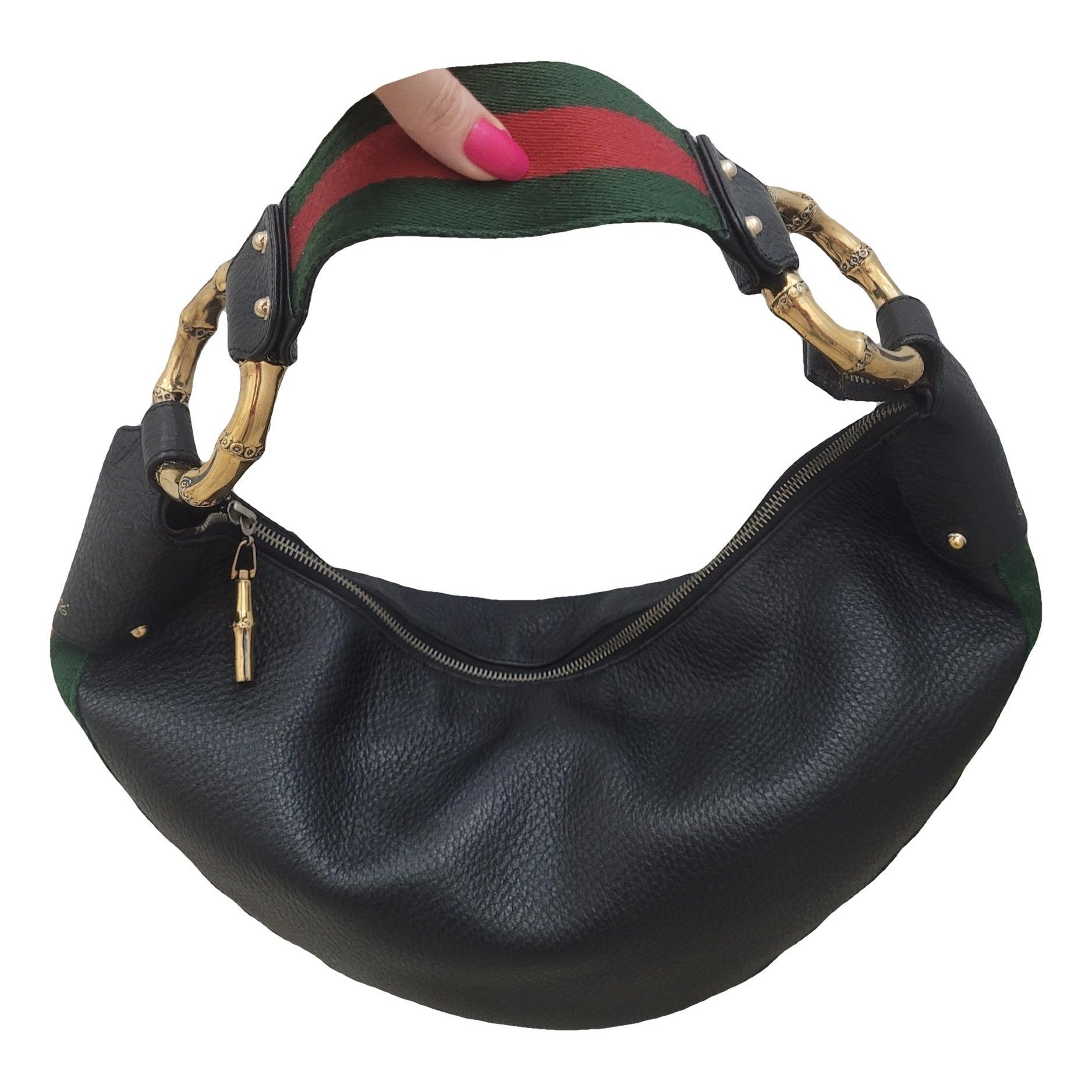 Bamboo Ring leather handbag