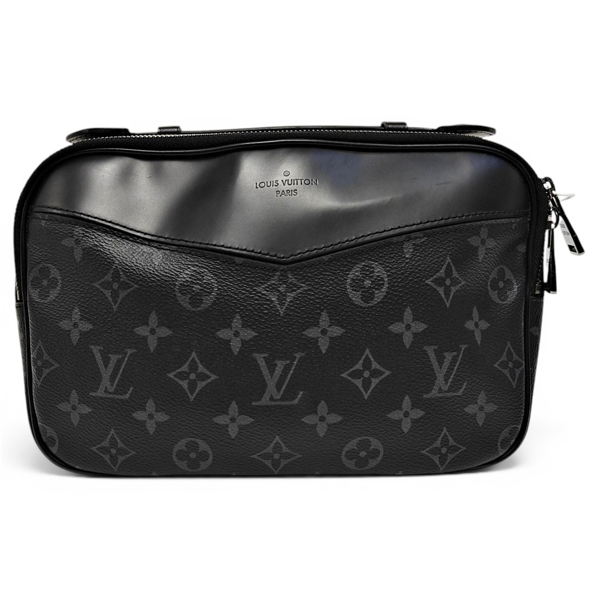 Explorer plissé leather handbag