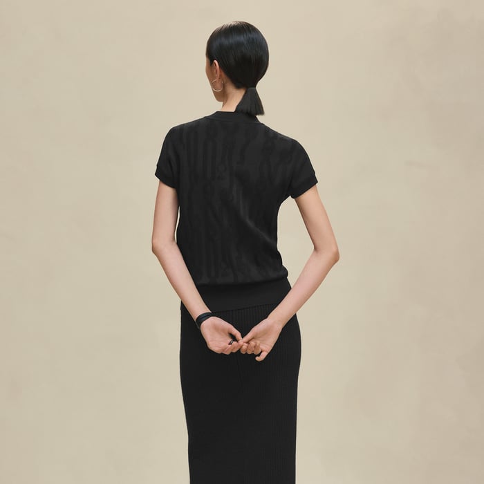 Noir "Palefroi Remix" Sleeveless Sweater