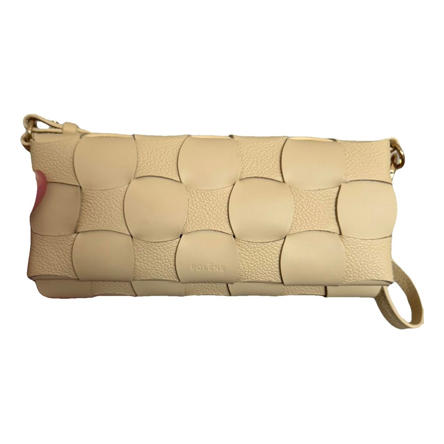 Leather clutch bag