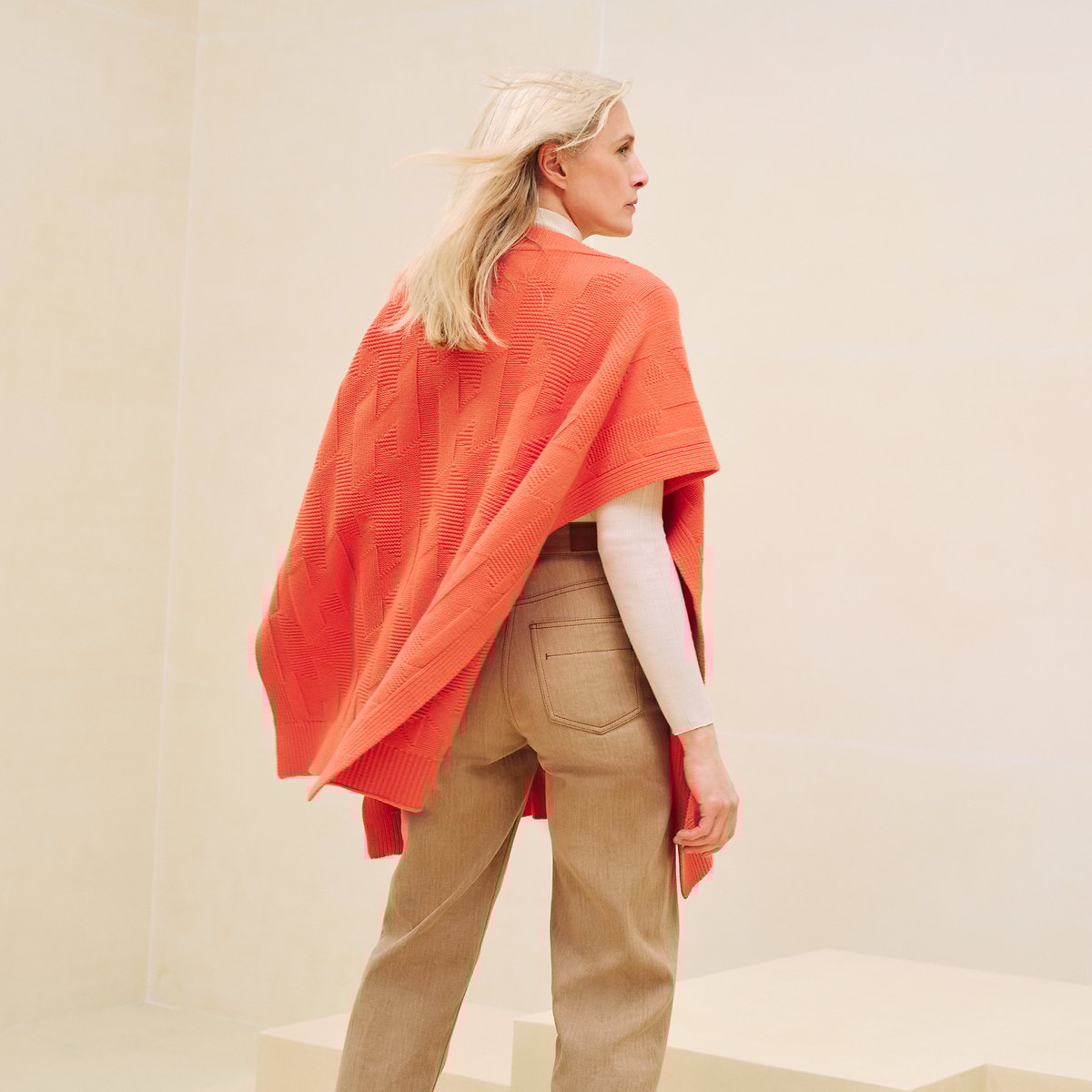 Rose Baie "H" Rectangular Cape Poncho