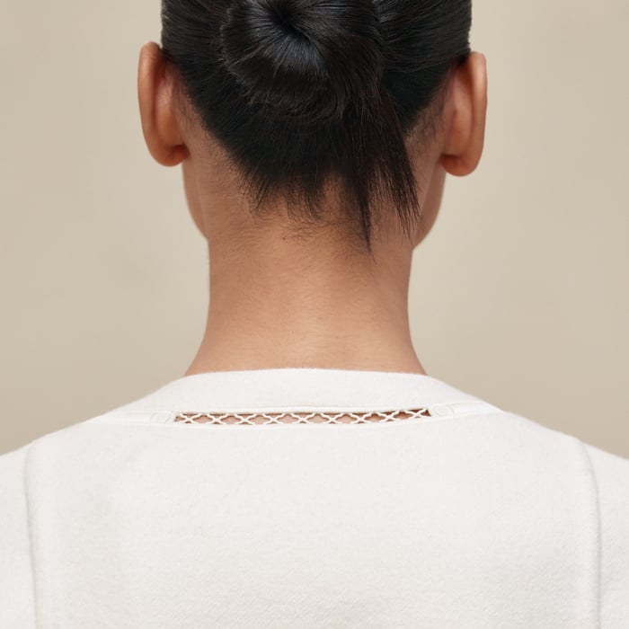 Blanc Naturel Cashmere Embroidered Jacket