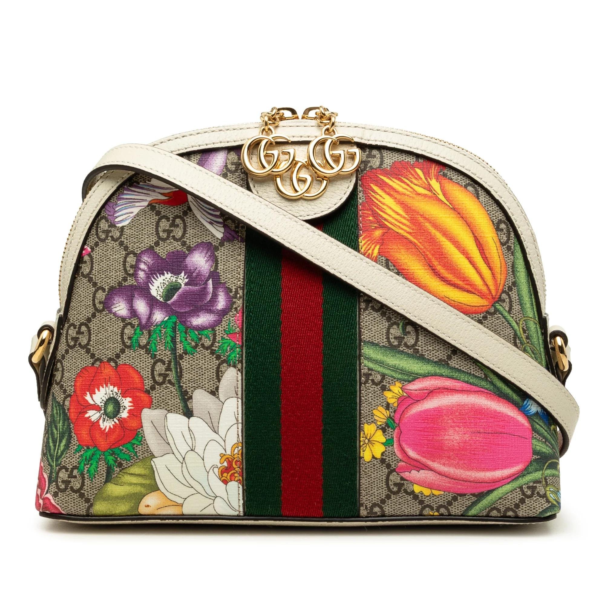 Dôme leather crossbody bag