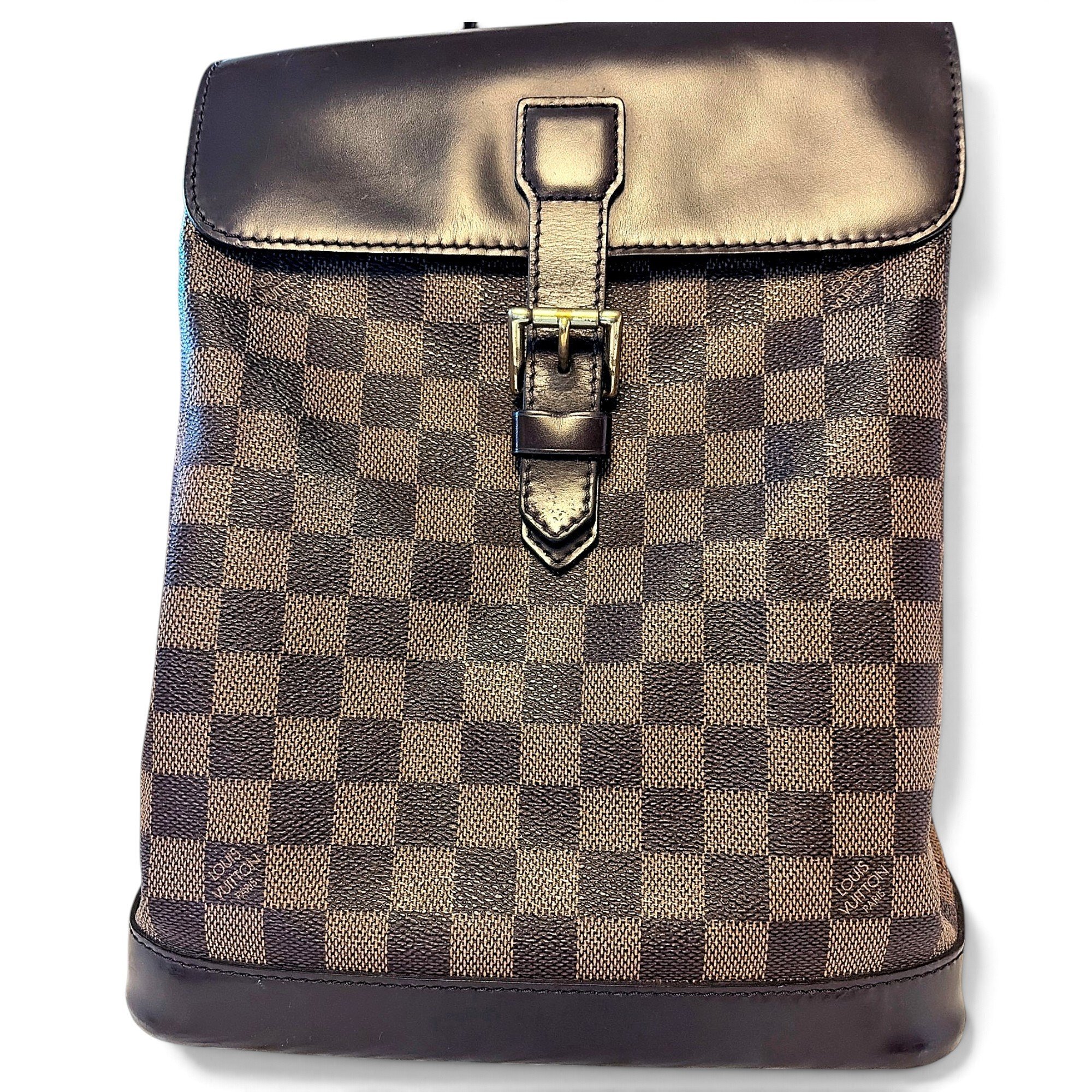 Patent leather backpack