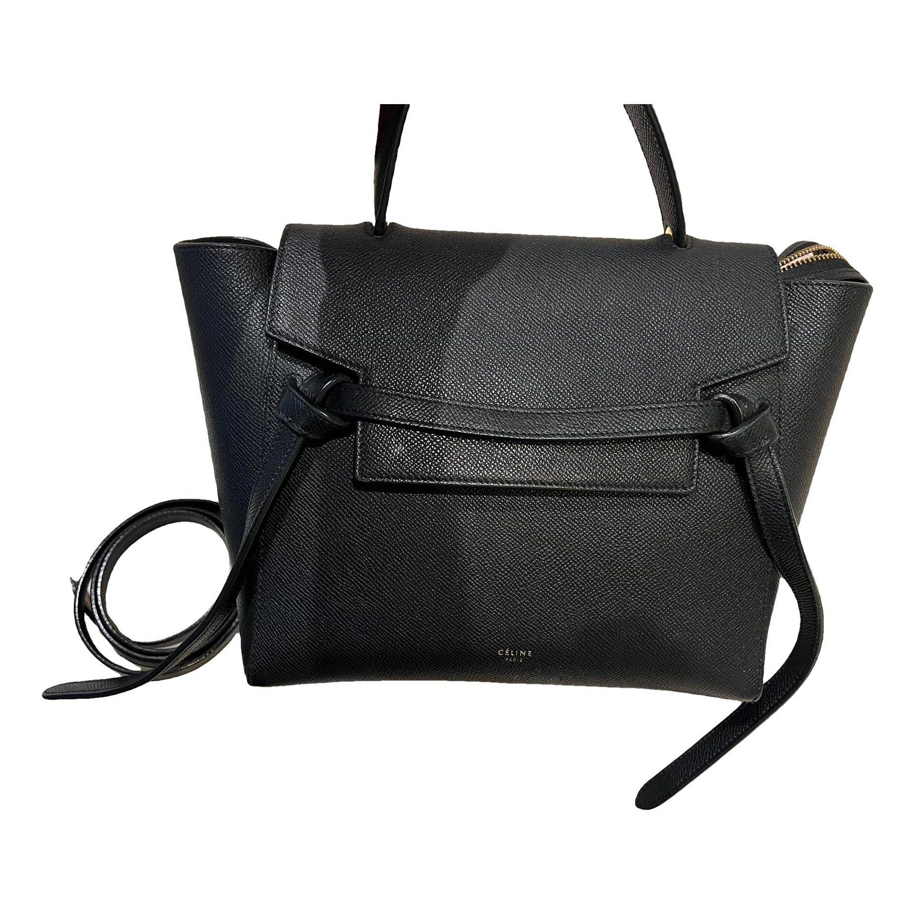 Belt leather handbag