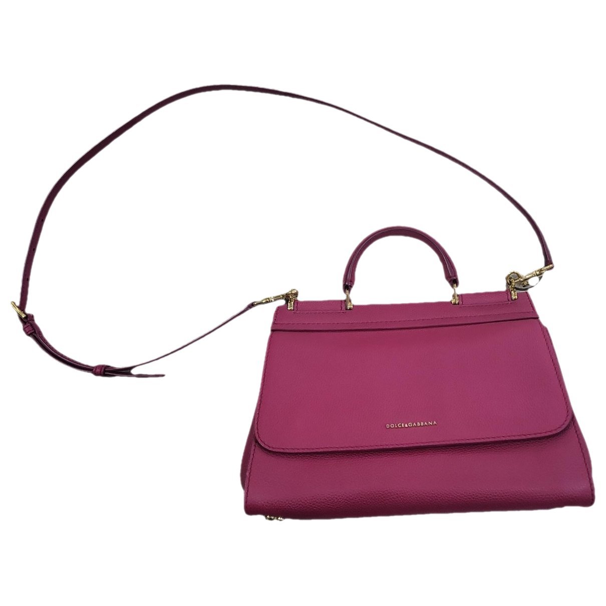 Dolce & Gabbana Sicily leather clutch bag