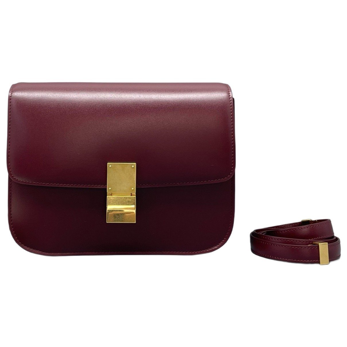 Classic leather crossbody bag