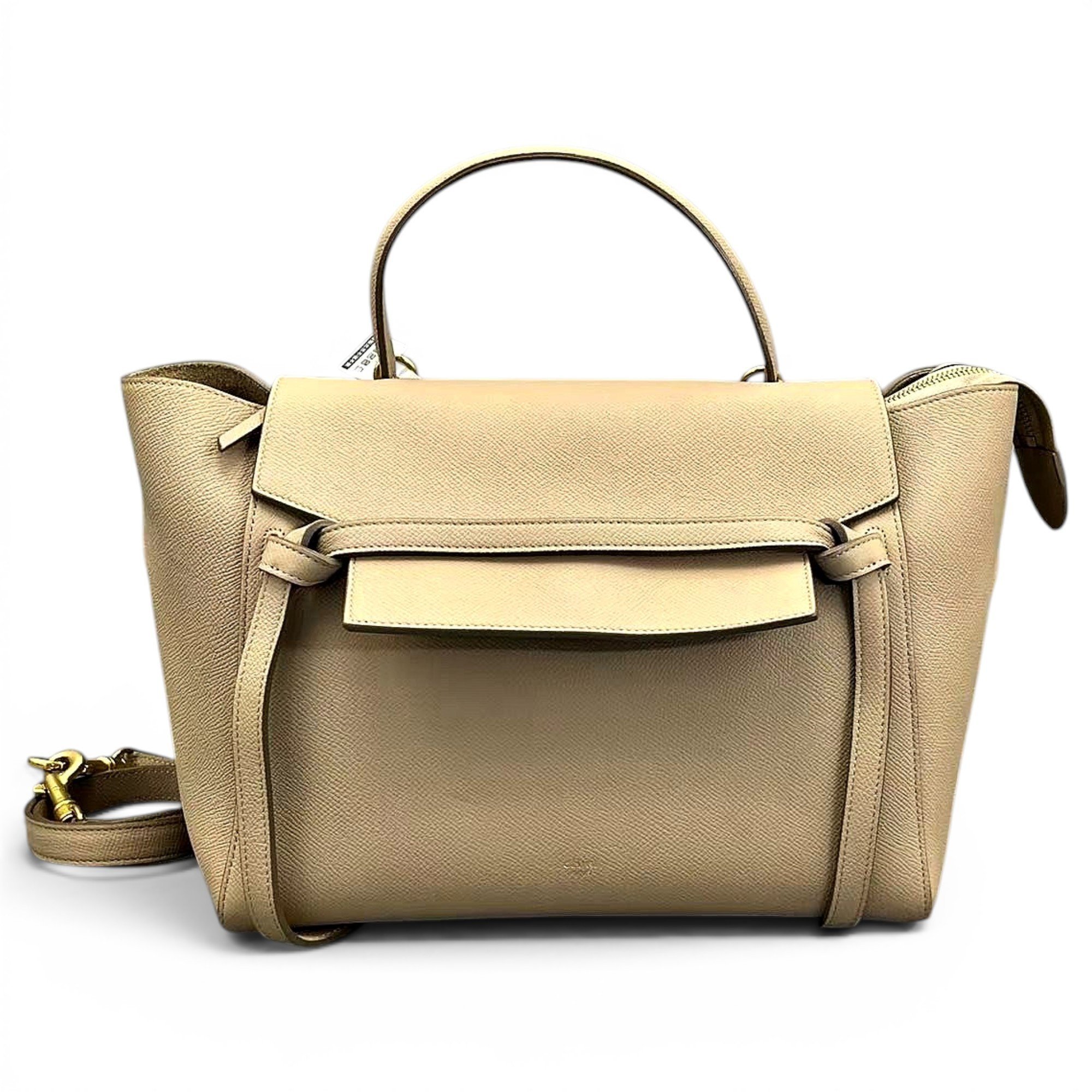 Belt leather handbag