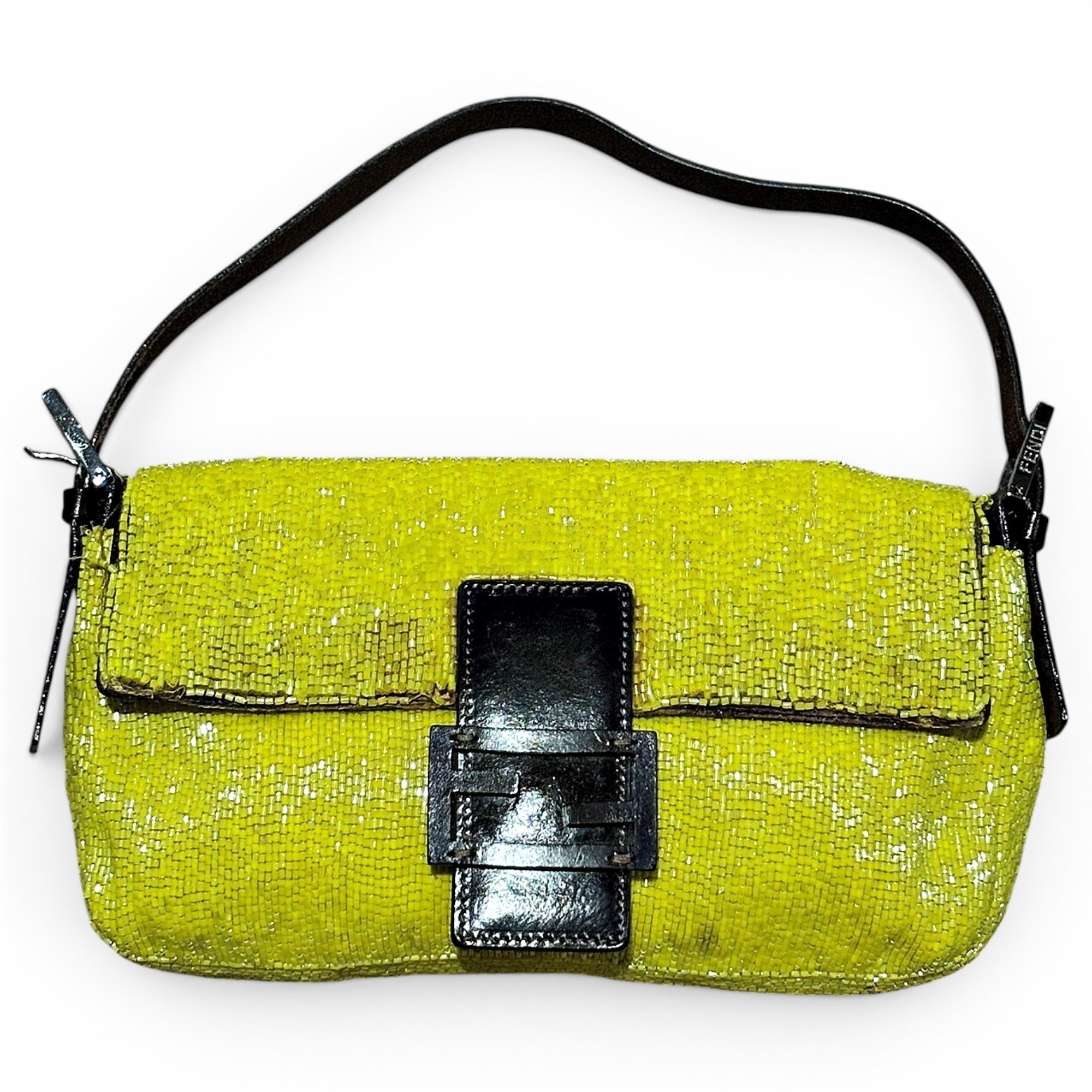 Baguette leather handbag