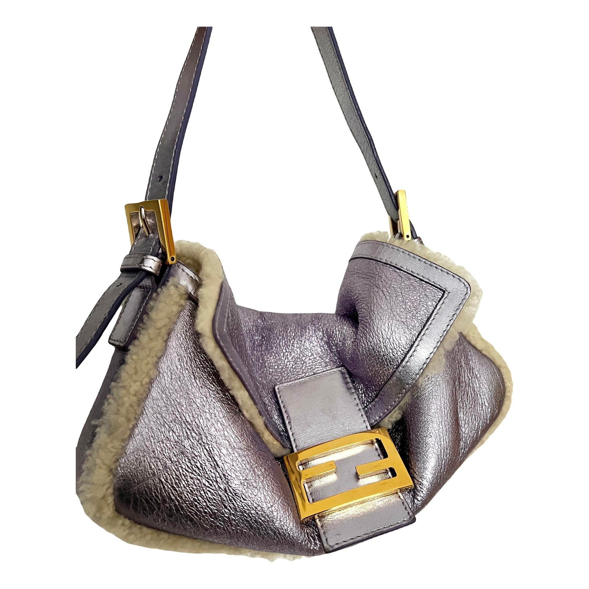 Baguette leather handbag