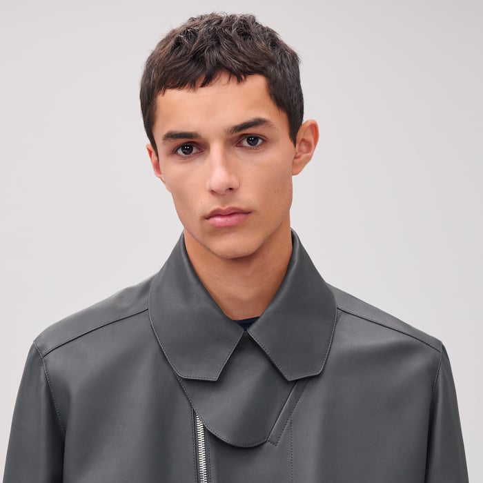 Orage Zipped Straight Cut Jacket With Flap Collar