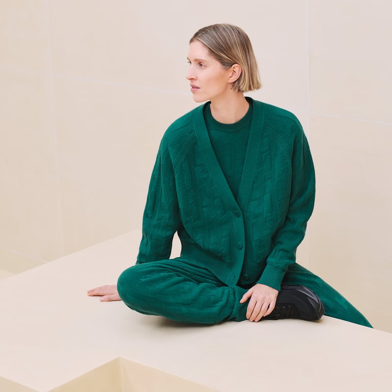 "H" Long Sleeve Cardigan