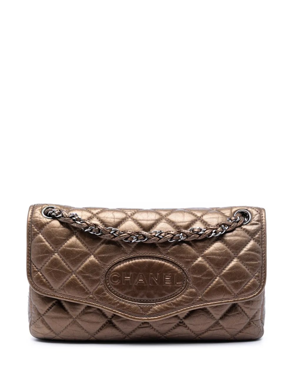 2005-2006 Quilted Metallic Aged Calfskin Vintage Ligne Flap shoulder bag
