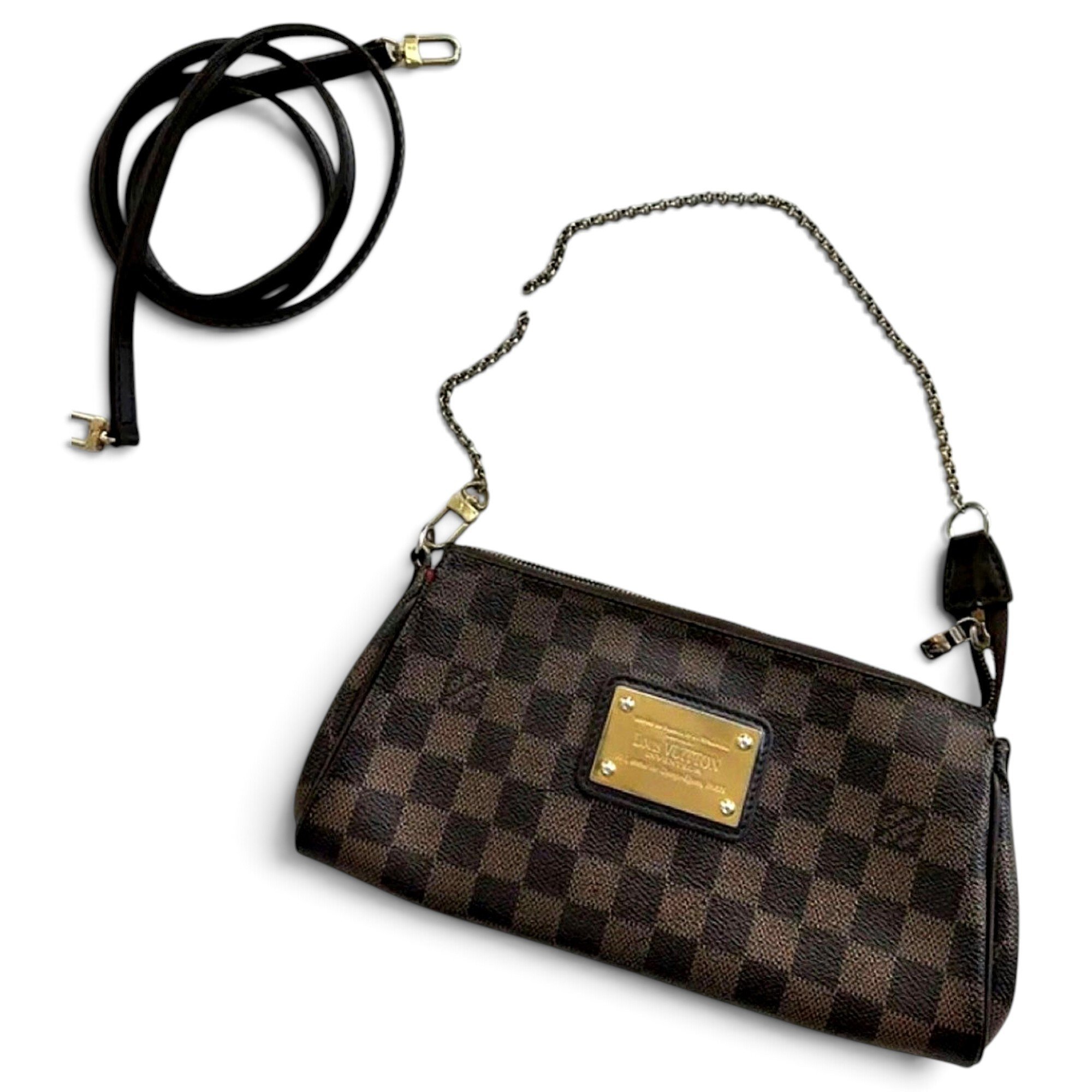 Leather clutch bag