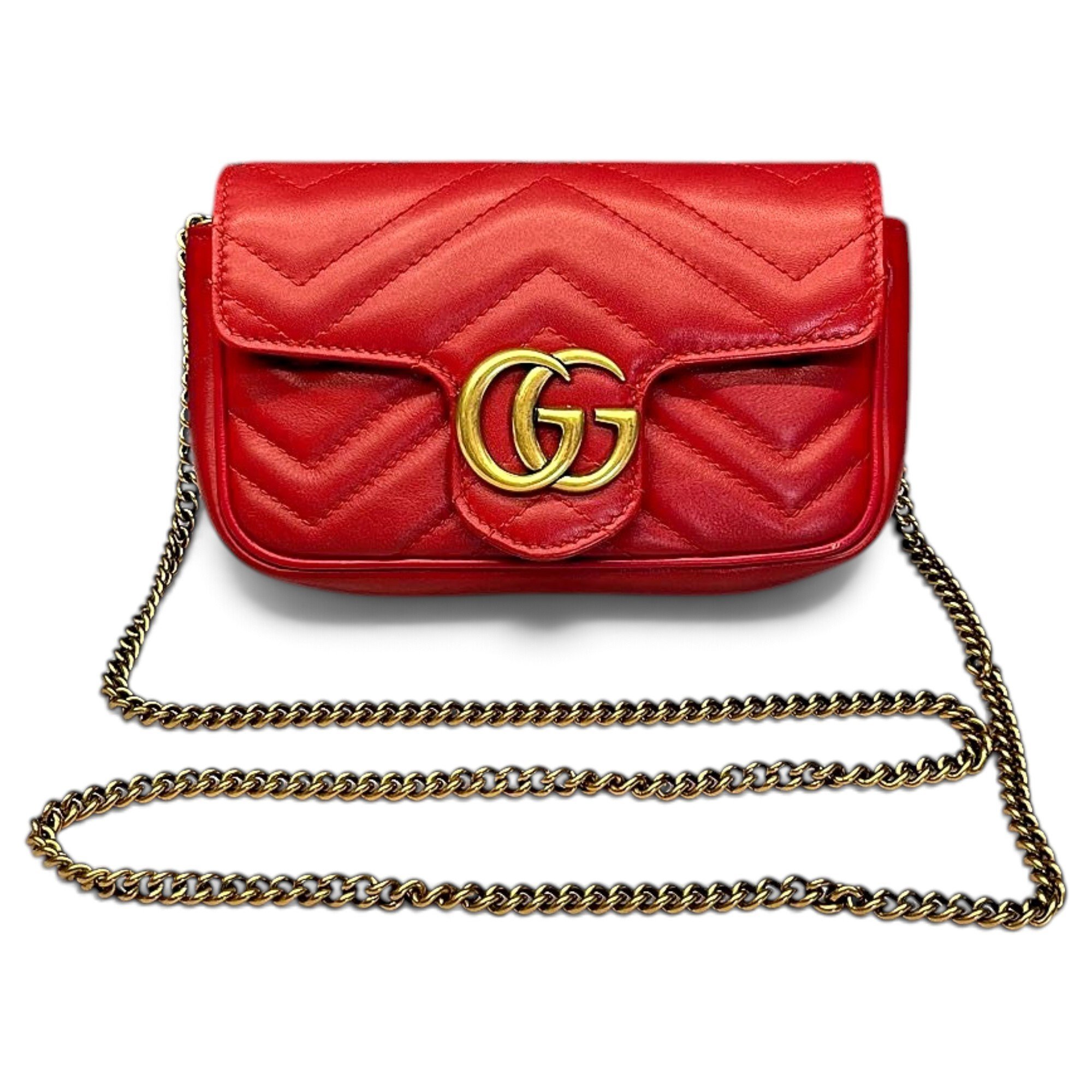 GG Marmont Flap leather handbag
