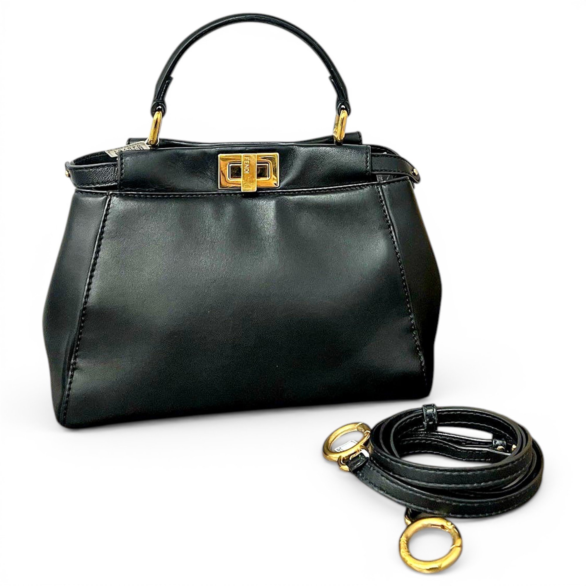 Peekaboo leather handbag