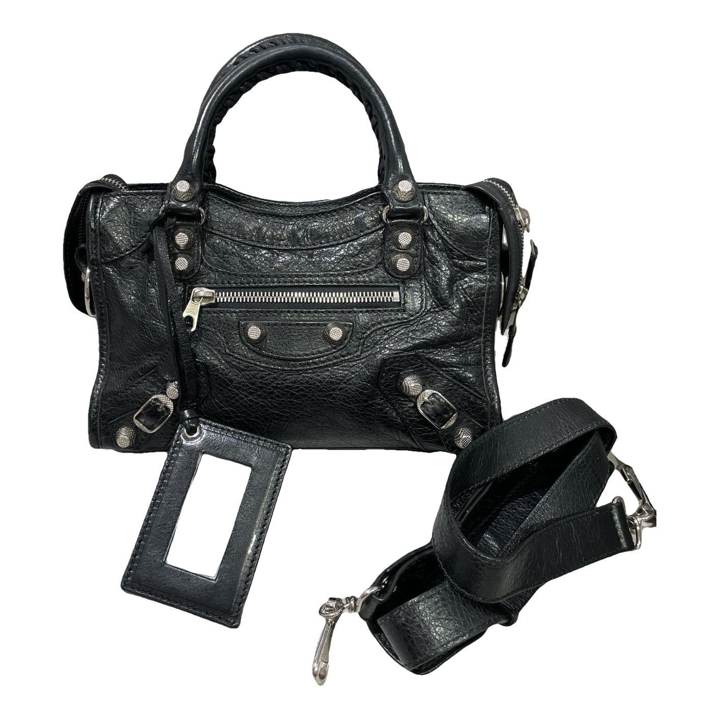 City leather bag