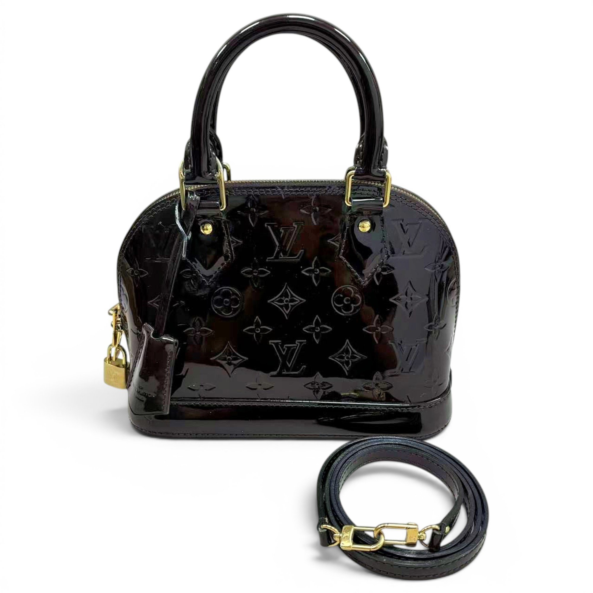 Alma BB patent leather handbag