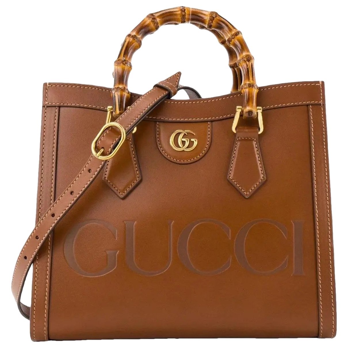 Diana Bamboo leather handbag
